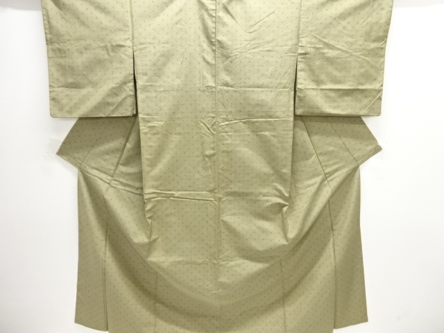 十字絣織り出し手織り紬着物